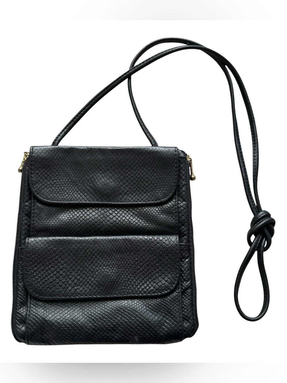 Pouch Plus Vintage Leather Crossbody Organizer Bag Kangaroos, Inc USA